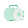 Gobe ​​Kids - Lancheira 2 em 1 com pequeno spinner flip, verde sálvia Hot