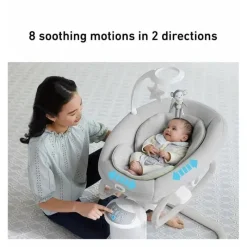 Graco - Acalme My Way Baby Swing com balancim removível, Madden Online