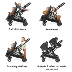 Graco - Carrinho Duplo Ready2Grow 2.0, Rafa New