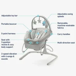 Graco - Soothe n Sway LX Rocker Portátil, Casa de Campo Moderna Hot
