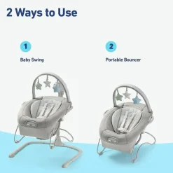 Graco - Soothe n Sway LX Rocker Portátil, Casa de Campo Moderna Hot