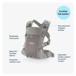 Graco - Transportador Cradle Me Lite 3 em 1, Aveia Fashion
