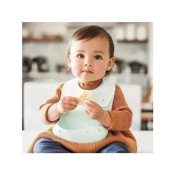 Iplay Green Sprouts - babador de silicone para bebê, mirtilo claro Hot