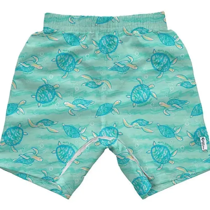 green_sprouts__cales_de_b_SKUyq0QUeXV_0.webp Iplay Green Sprouts - calções de banho ecológicos fáceis de trocar, tartaruga-de-pente Seafoam Clearance