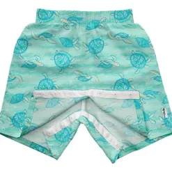Iplay Green Sprouts - calções de banho ecológicos fáceis de trocar, tartaruga-de-pente Seafoam Clearance