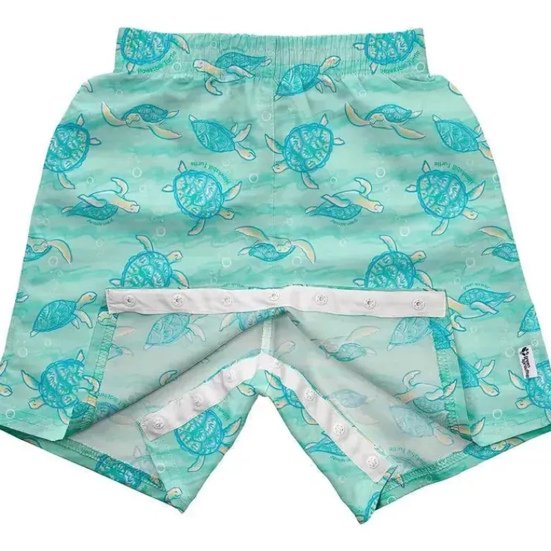 green_sprouts__cales_de_b_SKUyq0QUeXV_1.webp Iplay Green Sprouts - calções de banho ecológicos fáceis de trocar, tartaruga-de-pente Seafoam Clearance