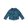 Iplay Green Sprouts - Camisa Rashguard de manga comprida para meninos com zíper, peixe marinho Hot