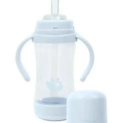 Iplay Green Sprouts - Copo de 5 onças e Sprout Ware Gole e Palha, Light Blueberry Best