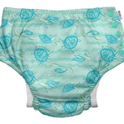 Iplay Green Sprouts - Fralda Reutilizável Eco Snap Swim, Tartaruga-de-pente Seafoam Discount
