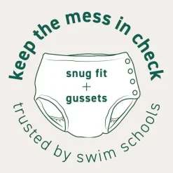 Iplay Green Sprouts - Fralda Reutilizável Eco Snap Swim, Tartaruga-de-pente Seafoam Discount