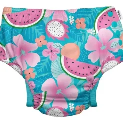 Iplay Green Sprouts - Fralda Reutilizável Eco Snap Swim, Aqua Tropical Fruit Floral Outlet