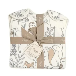 Crane Guindaste Bebê Ezra Woodland Animals Cobertor Vestível de Algodão 0-9Mo Discount