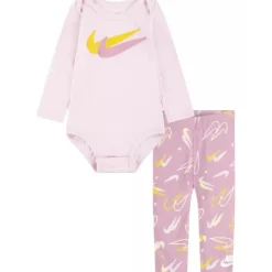 Haddad - Nike Baby Girl Bodysuit & Legging Set, Light Pink Online