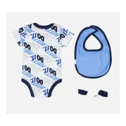 Haddad - Nike Bodysuit Bib Booties 3 Pc Hosiery Little Kids, Branco/Azul Best