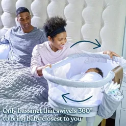 Halo - Berço Vibratório Série Luxe Dormitório Giratório, Dove Cinza Online