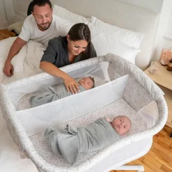 Halo - Bessinest Twin Sleeper| Berço duplo de cabeceira, círculos de areia Online