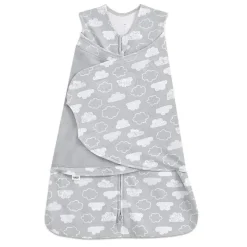 Halo - Saco de dormir 100% algodão Nuvens estampadas, pequeno Hot