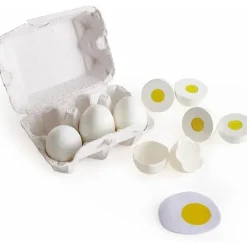 Hape - Caixa de Ovos Brinquedos de Cozinha Crianças Jogam Brinquedo de Comida Best