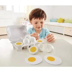 Hape - Caixa de Ovos Brinquedos de Cozinha Crianças Jogam Brinquedo de Comida Best