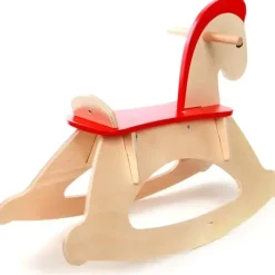 Hape - Cavalo de balanço de madeira para crianças Rock and Ride Clearance