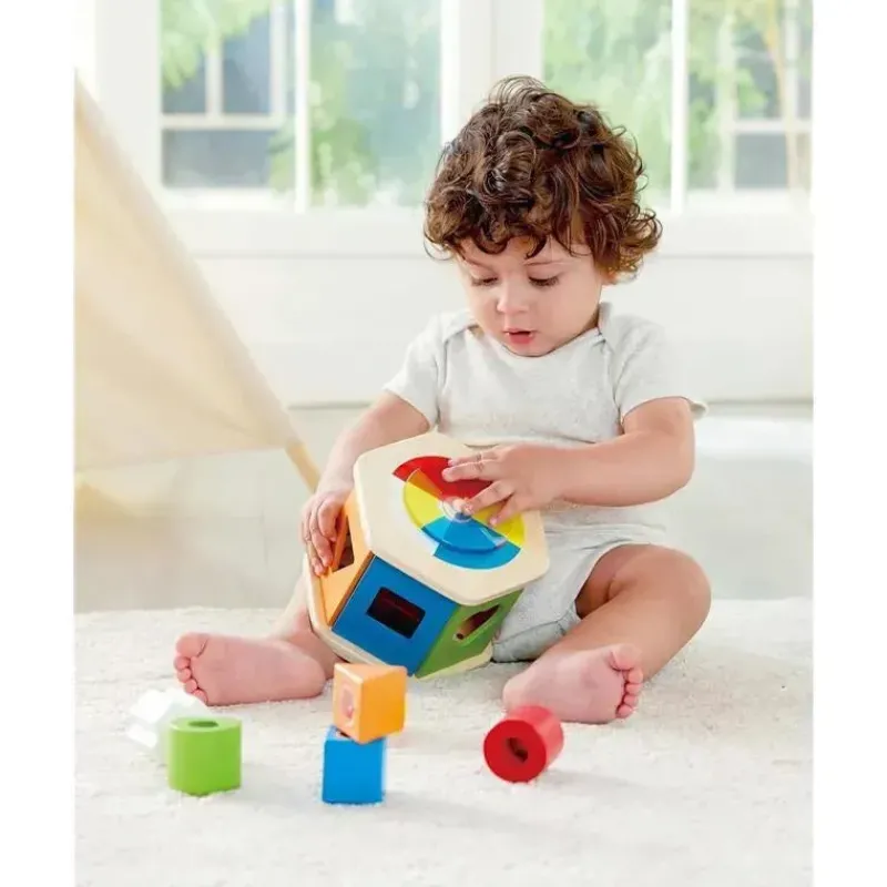hape__classificador_de_fo_SKUsUjzCxch_3.webp Hape - Classificador de Formas Maravilhas de Madeira Clearance
