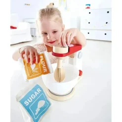 Hape - conjunto de jogo de cozinha misturador poderoso de madeira Best