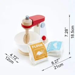 Hape - conjunto de jogo de cozinha misturador poderoso de madeira Best