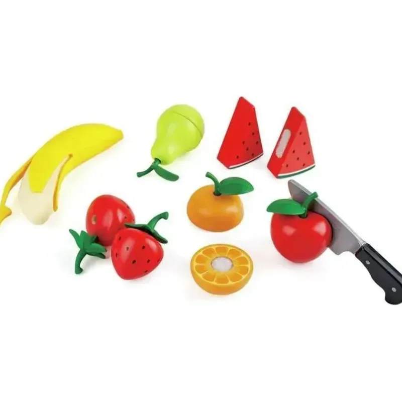 Hape - Corte Saudável de Madeira para Frutas Brincar com Faca Brincar Outlet
