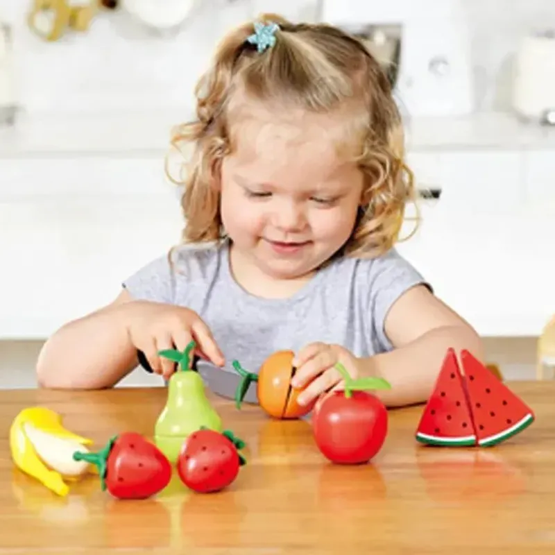 Hape - Corte Saudável de Madeira para Frutas Brincar com Faca Brincar Outlet