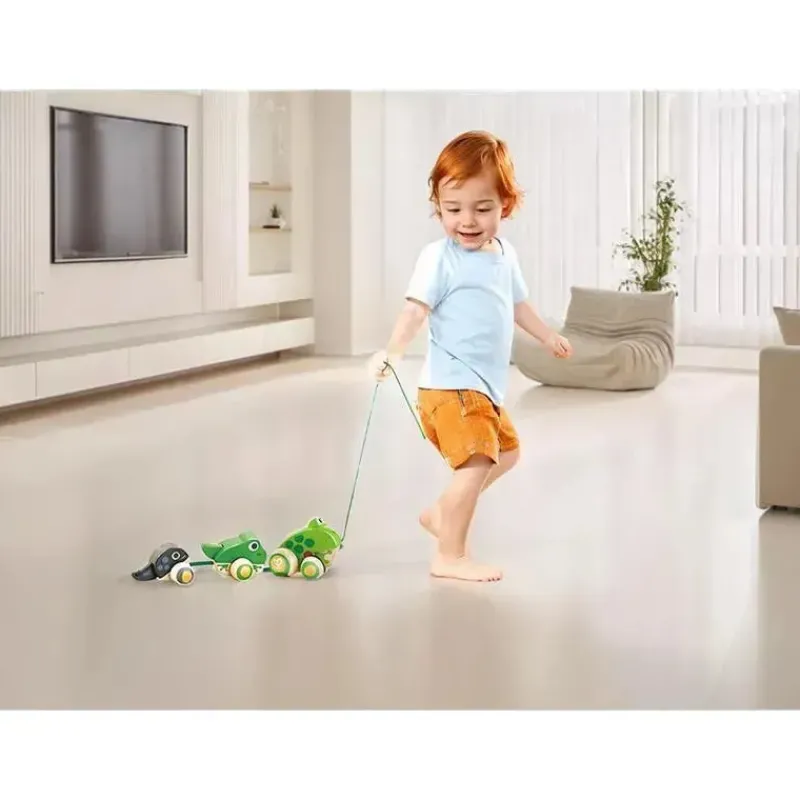 hape__famlia_pull_along_f_SKUaX8aeDVm_3.webp Hape - Família Pull Along Frog com rodas anti-capotamento Best