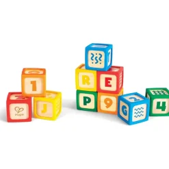 Hape - Grip-N-Stack Silicone & Wood Blocks Fashion