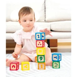 Hape - Grip-N-Stack Silicone & Wood Blocks Fashion