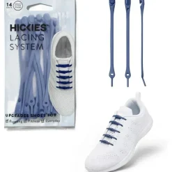 Hickies – Cadarços sem gravata para adultos Premium, unissex, tamanho único, alças azuis Fashion