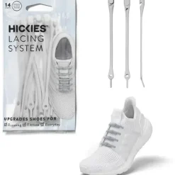 Hickies – Cadarços sem gravata para adultos Premium, unissex, tamanho único, tiras cinza Clearance