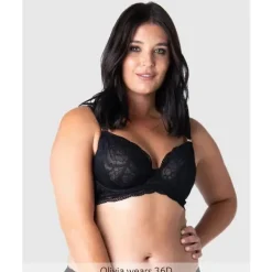 Hotmilk - Sutiã de amamentação preto Heroine Plunge Flexiwire New