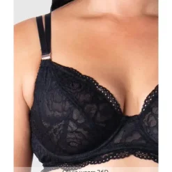 Hotmilk - Sutiã de amamentação preto Heroine Plunge Flexiwire New