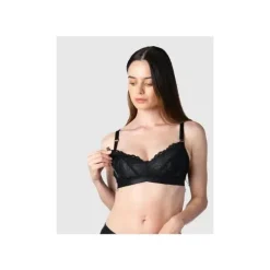 Hotmilk - Warrior Soft Cup Preto Multifit Sutiã de amamentação sem fio New
