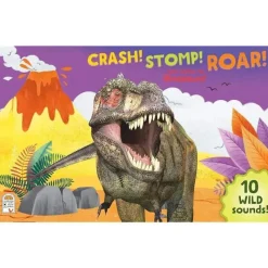 House of Marbles - Livro de Som Crash!, Stomp!, Roar! dinossauro New