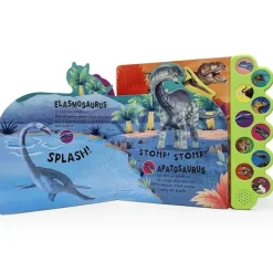 House of Marbles - Livro de Som Crash!, Stomp!, Roar! dinossauro New