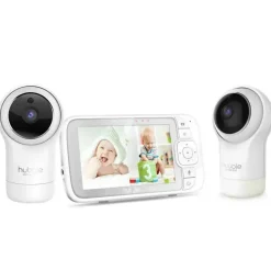 Hubble - Nursery View Pro Twin 5 Vídeo Baby Monitor Conjunto Twin com Pan, Tilt e Zoom Clearance