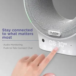 Hubble - Wi-Fi Baby White Noise, Eclipse + chupeta portátil Fashion