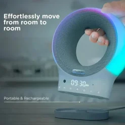 Hubble - Wi-Fi Baby White Noise, Eclipse + chupeta portátil Fashion
