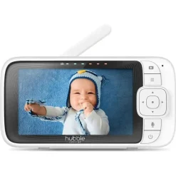 Hubble - Wi-Fi Nursery Pal Link Premium Twin 5 Monitor de bebê inteligente com câmeras duplas New
