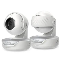 Hubble - Wi-Fi Nursery Pal Deluxe Twin 5 Smart Hd Baby Monitor com visualizador de tela sensível ao toque e câmeras duplas portáteis Online