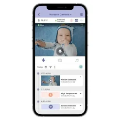 Hubble - Wi-Fi Nursery Pal Deluxe Twin 5 Smart Hd Baby Monitor com visualizador de tela sensível ao toque e câmeras duplas portáteis Online