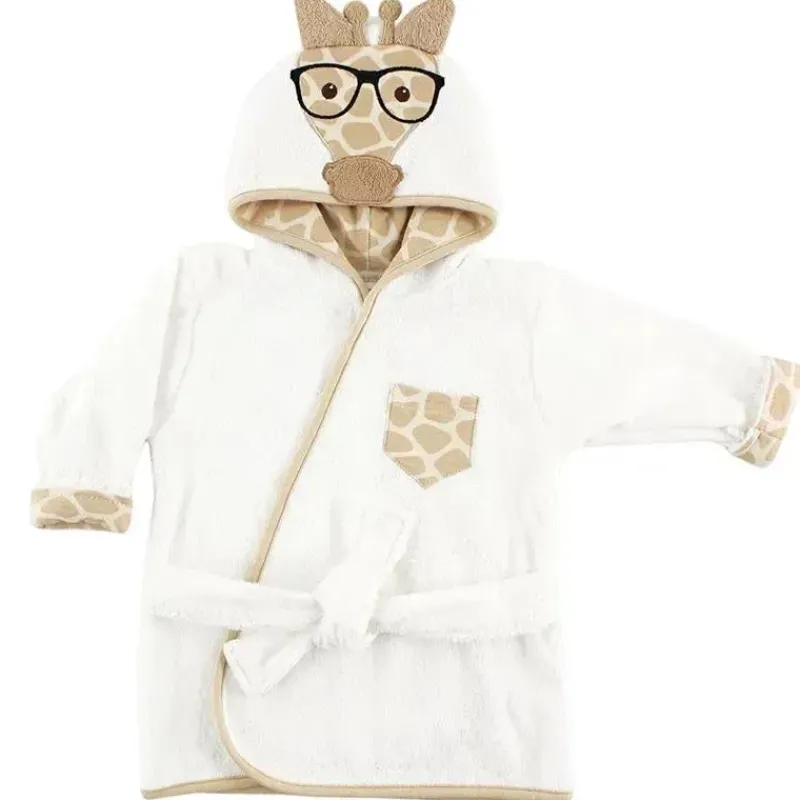hudson_baby__roupo_de_ban_SKUQfrjxkOR_0.webp Baby Vision Hudson Baby - Roupão de banho de algodão girafa nerd para bebê rosto de animal New