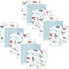 Baby Vision Hudson Baby - Toalhas de banho de musselina de algodão Dino Baby 12 unidades Discount
