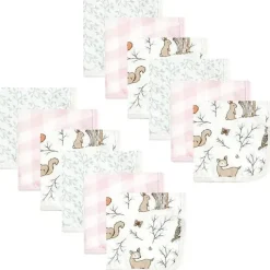 Baby Vision Hudson Baby - Toalhas de banho de musselina de algodão para bebê Floresta Encantada 12Pk Outlet