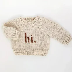 Huggalugs - Hi. Pecan Crew Neck Sweater Baby & Toddler Best