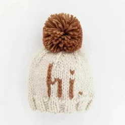 Huggalugs - Hi. Pecan Hand Knit Beanie Hat Baby & Kids Clearance